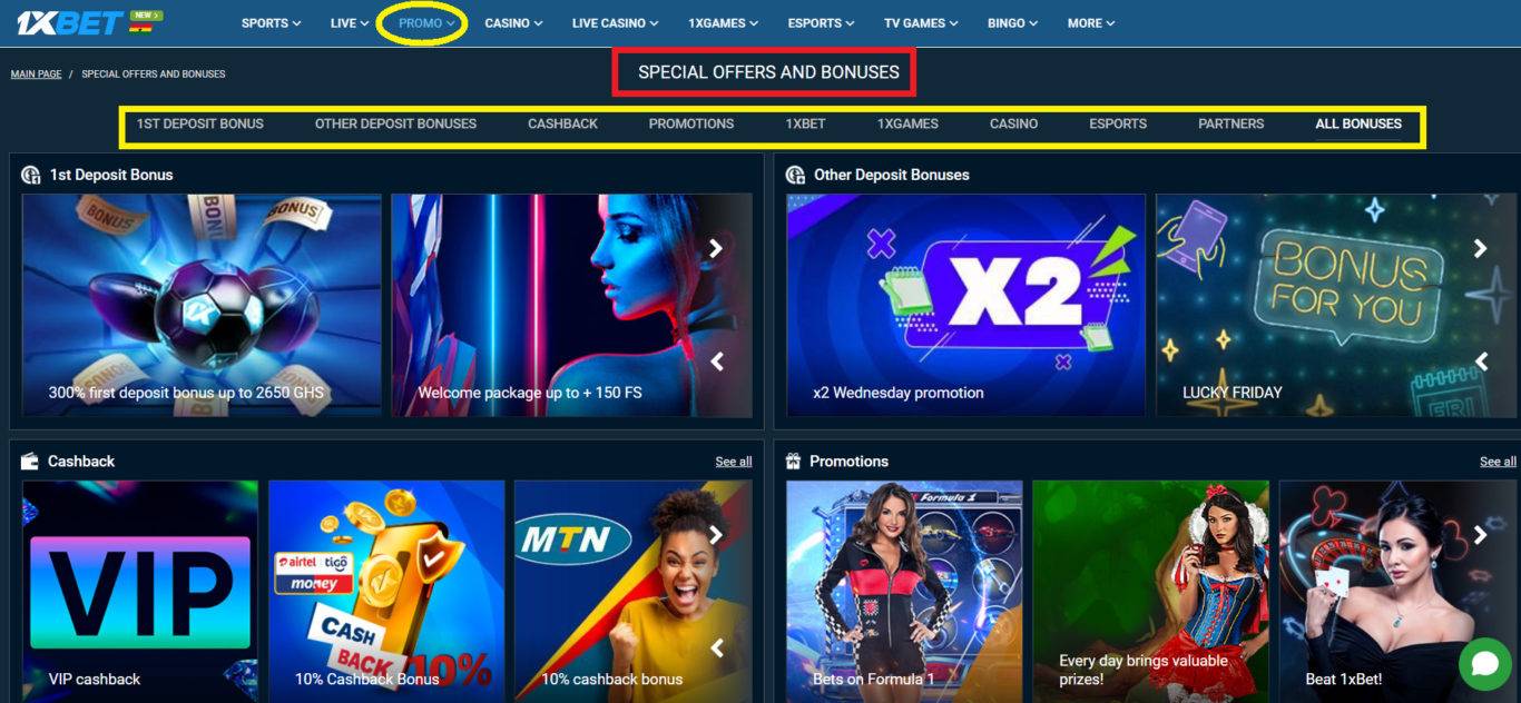 Bonuses and Promotions on 1xBet App