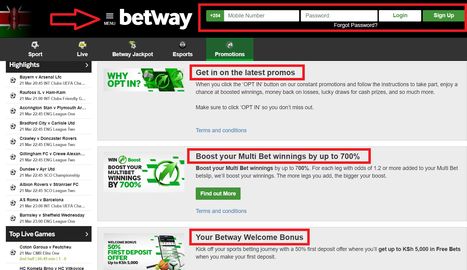 Betway Promo Codes